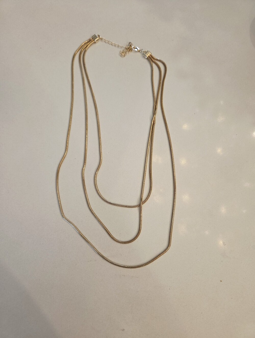 Gold Layered Snake Chain Necklace - Women Jewelry